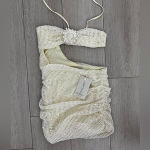 Outcast Pierre Mini Dress - Off White